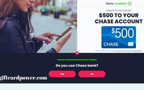$500 for your Chase Account
