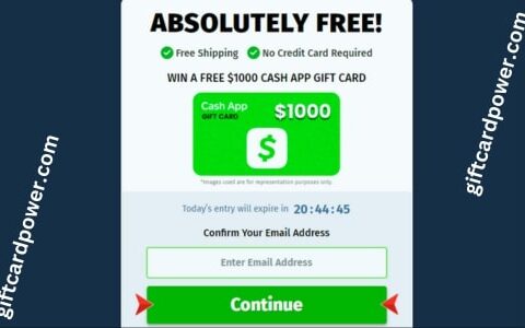 Win a $1,000 Cash App Gift Card