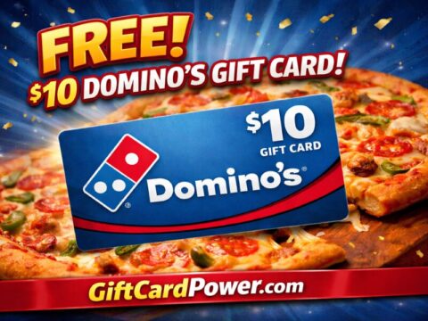 Free $10 Domino’s Gift Card Now
