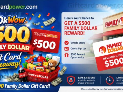 $500 Family Dollar Gift Card