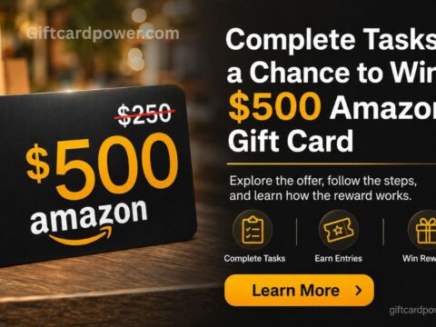 Chance to Win a 500 Amazon Gift Card